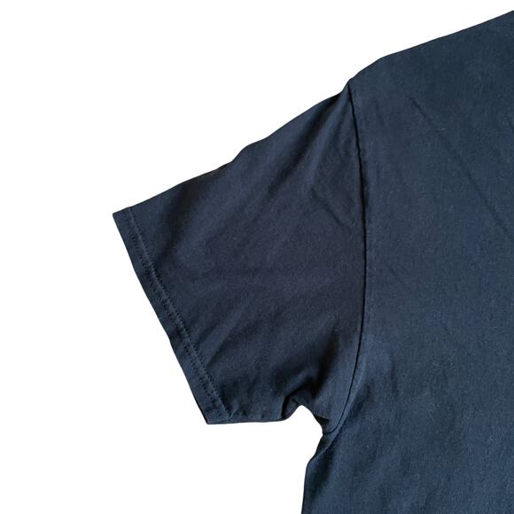 Men's MELTING HAPPY FACE T-Shirt Black Cotton Crew Neck Size Medium - Picture 6 of 14